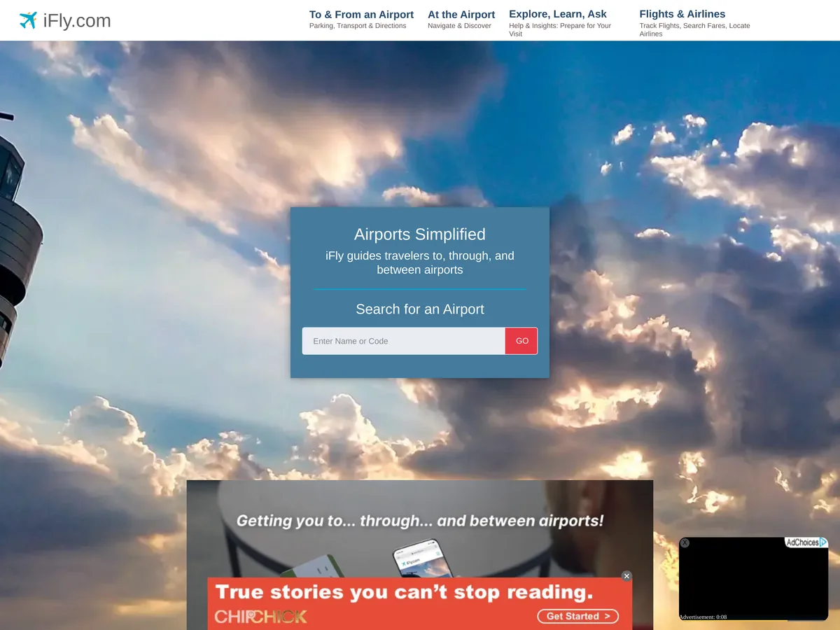 ifly.com — Travel site on the Ezoic network