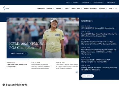 lpga.com — Sports site on the Ezoic network